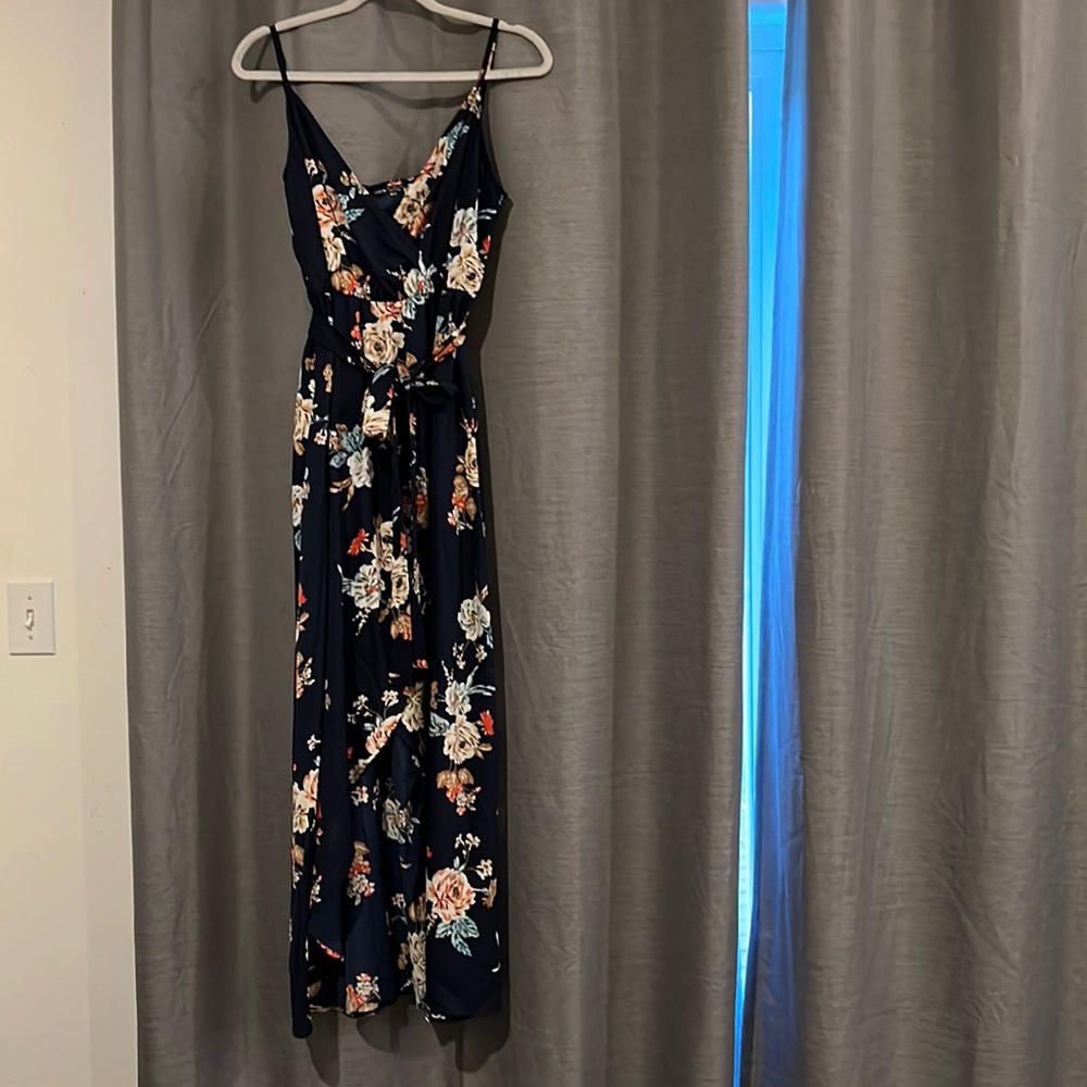 Belted High Low Cami Dress